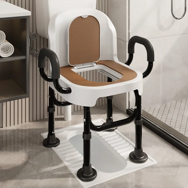 

Elderly Portable Toilet Chairs,Light stable Toilet for The Disabled Pregnant Women's Bathroom Helper,Strong Non-slip Toilet Seat