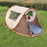 3-4 People Quickly Open Fully Automatic Pop-up Tent, Waterproof Camping Boat Tent, Portable Outdoor Tent For Travel