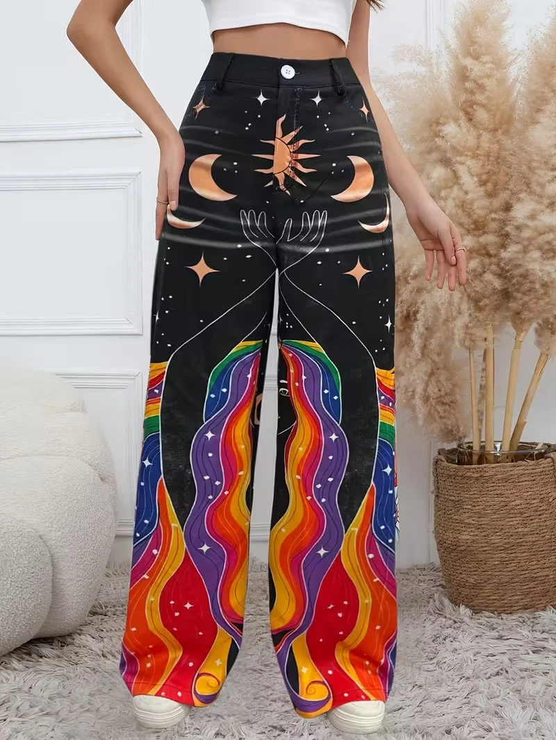 Versatile Wide Leg Pants Standardized Code Women's Fashion Casual Wide Leg Jeans  2026