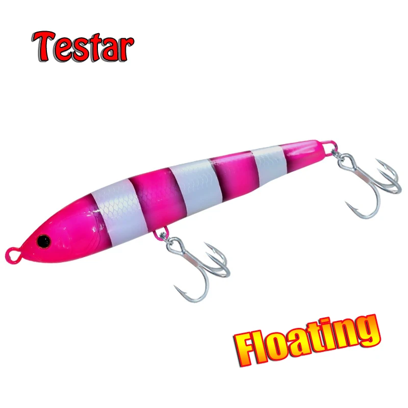 Testar Big Game Trolling Pencil Bait 160mm 45g Saltwater Floating Stickbait Artificial  Wobblers Bait for GT Tuna Fishing Lures