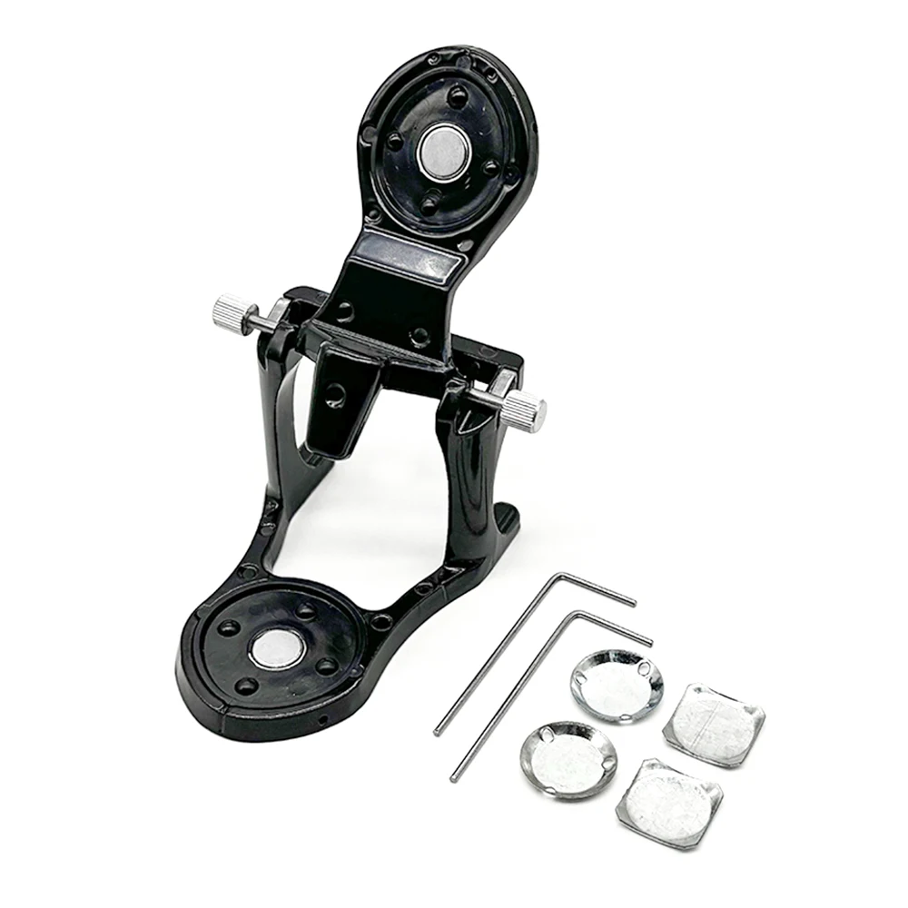 2PCS Dental Small/Large Magnetic Articulator Adjustable Denture Articulator Dental Magnetic Articulate Dental Lab