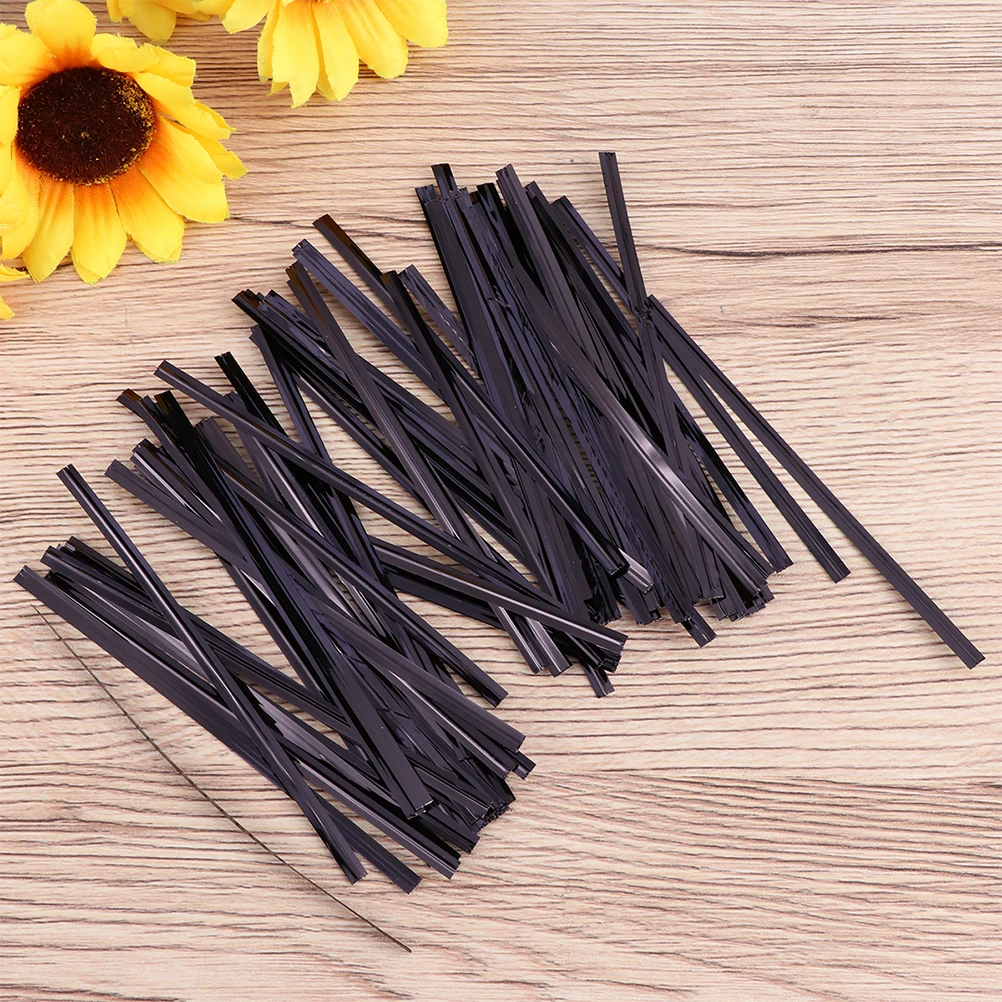 

Metallic Twist Ties 3 Packages Bread Candy Wire Packaging for Bags Gifts Crafts Soft Safe Sealer Pack Machine