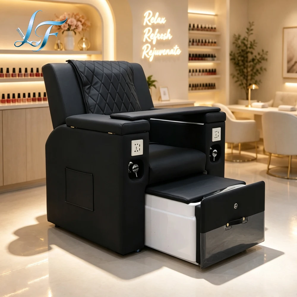 Comfortable Multi Function Pedicure Spa Chair Kneading Massage Foot Basin For Nail Salon