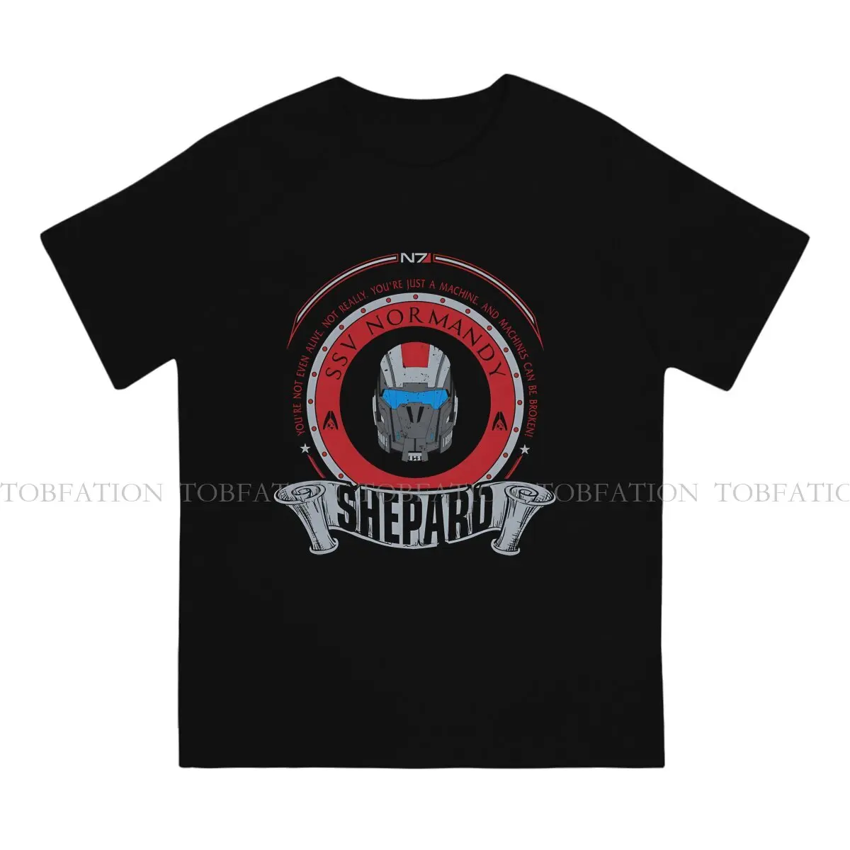 Shepard Limited Edition Hip Hop TShirt Mass Effect Game Style Tops Comfortable T Shirt Men Tee Unique Gift Clothes