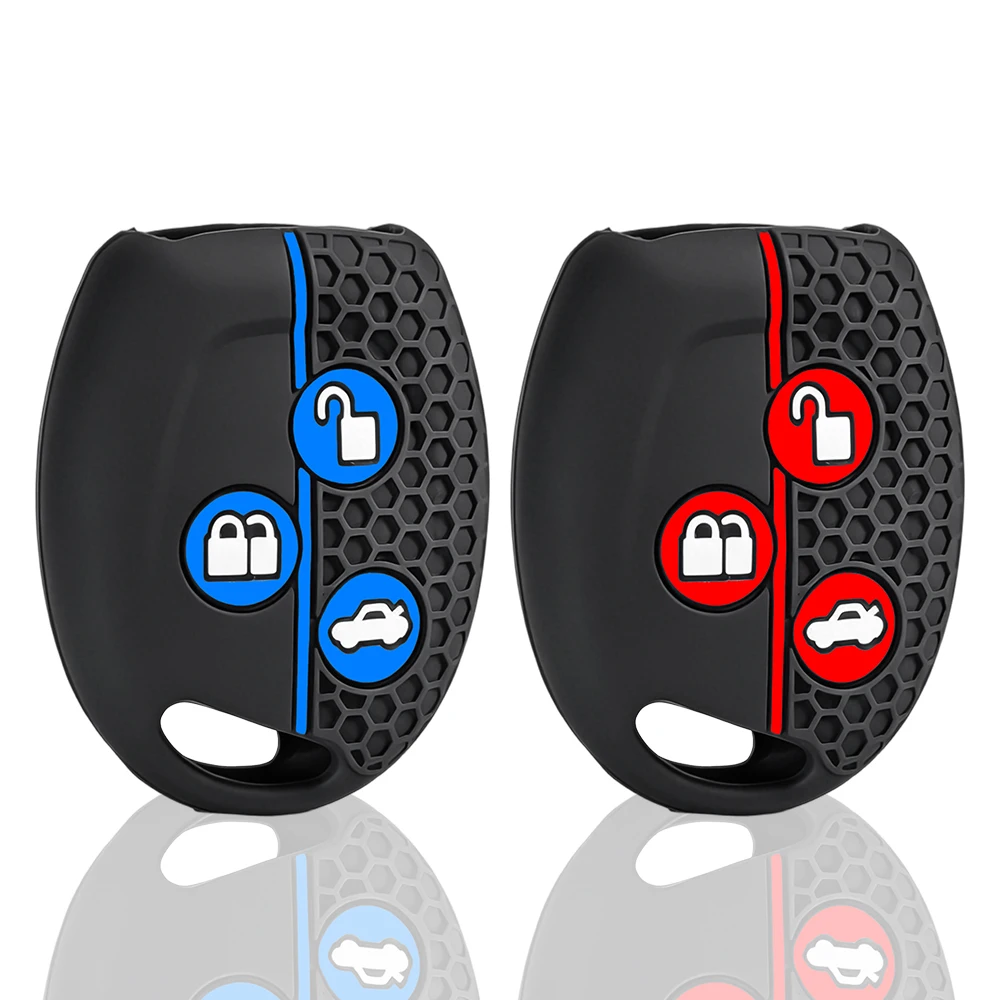 Silicone Remote Key Cover For Ford Fiesta Mk7 Mk5 Mk6 Mondeo Focus 2 Mk2 Transit Ka Fusion C-MAX S-MAX Keychain Car Key Case