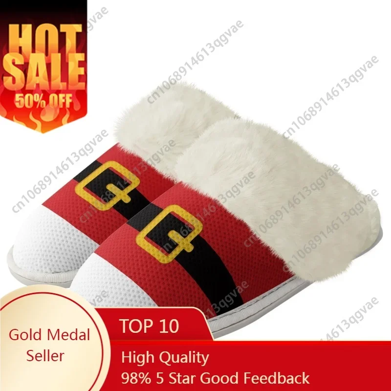2025 Christmas Series Santa Claus Slippers Mens Womens Home Cotton Plush Bedroom Keep Warm Custom Thermal Lightweight Slipper
