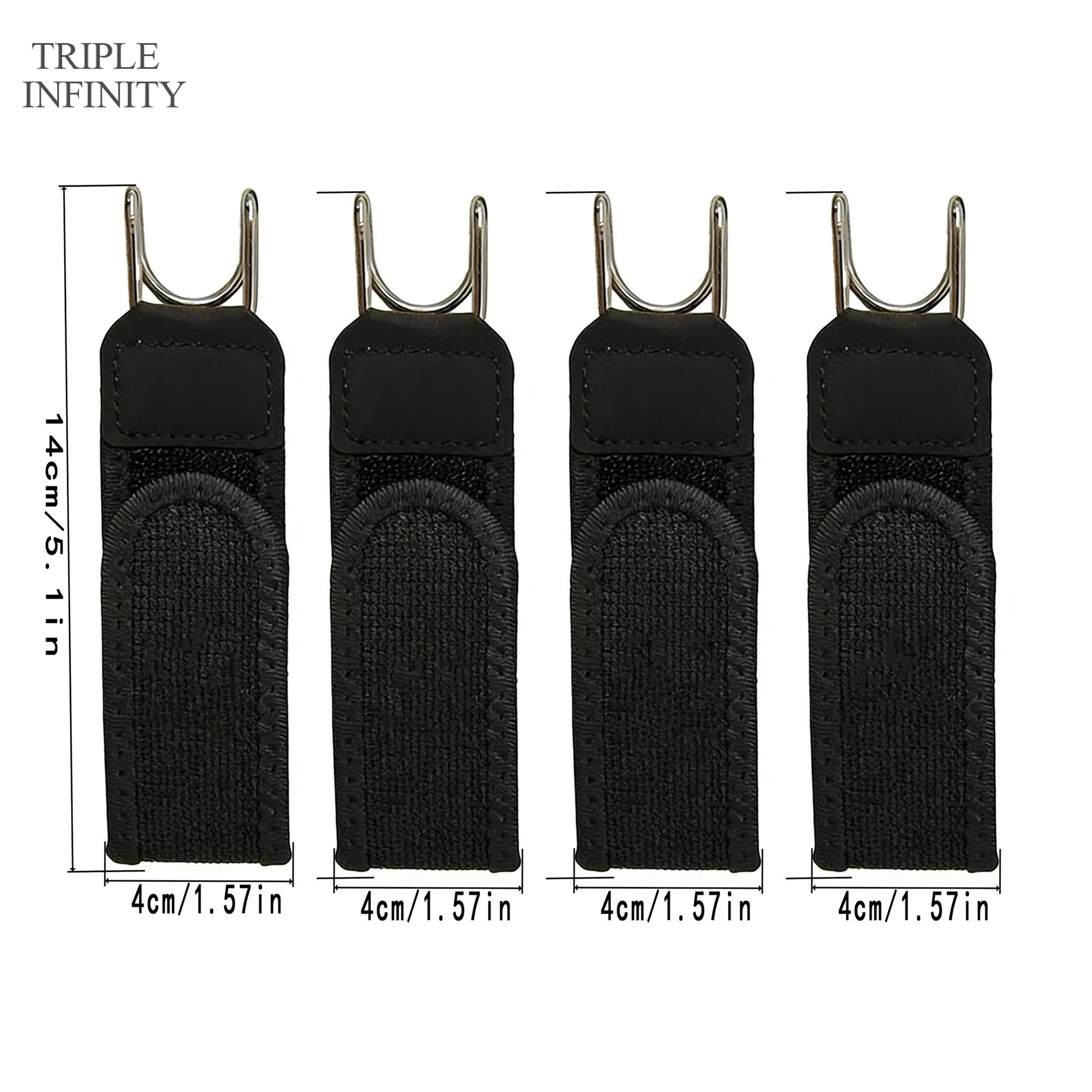 2026 Novel Elastic Invisible Belt For Men Black Stretch Waist Belts With Metal Hook Outdoor Work Pants Belt Buckleless
