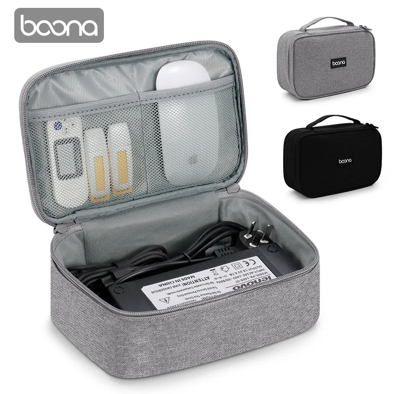 Oxford Multifunctional Digital Storage Bag  For Laptop Power Adapter Data Cable Earphone USB Drive U-Shield Charger Power Bank