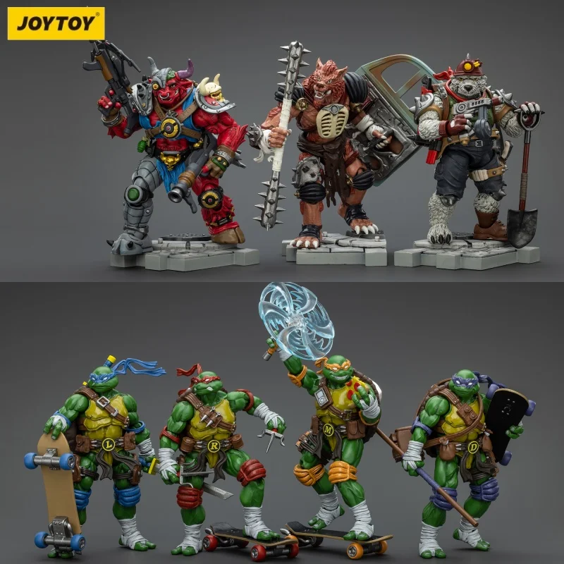 لعبة JOYTOY Ninja Turtles Soldier المكونة من 18 مقياسًا لشخصية الحركة القابلة للجمع لسلسلة الصدمات المتوفرة في المخزون #2