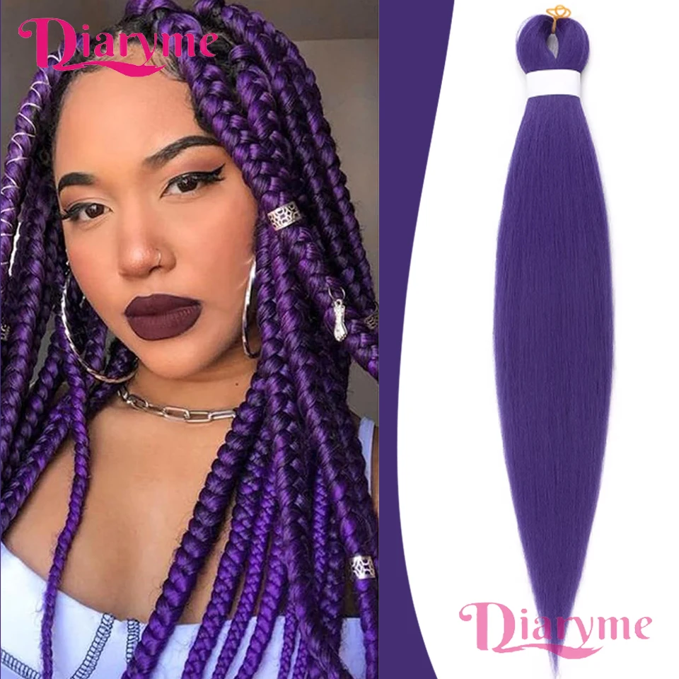 

Multi-size Purple Braid Synthetic Wig Purple Braided Wig is Suitable for Ladies and Girls to Wear in Daily Festivals