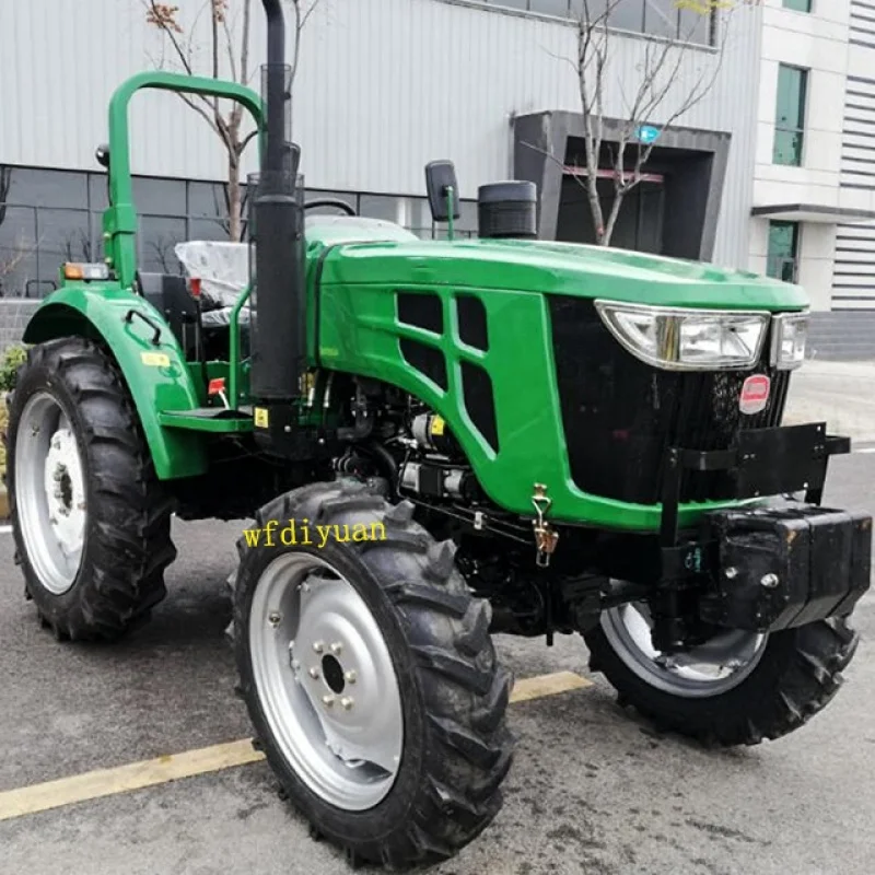 Mini trator agrícola para agricultura, tração nas 4 rodas, 90HP, barato, fábrica chinesa, máquinas agrícolas