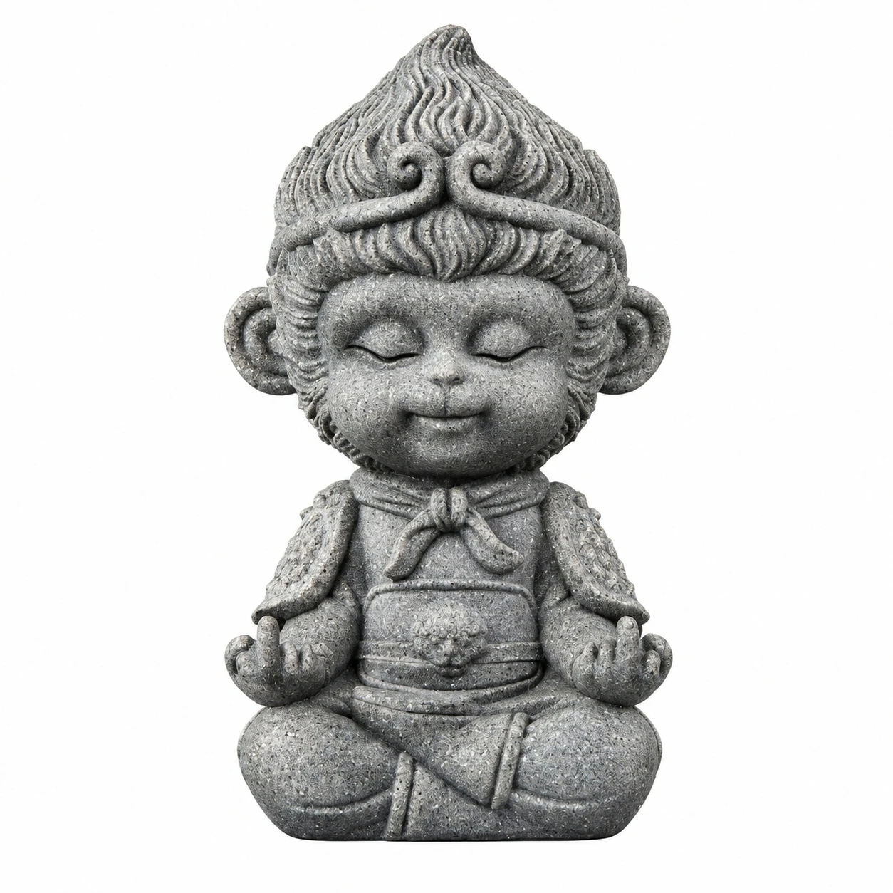 Green Sandstone Tea Pet for Tea Table Lovers Monkey King Statue Hand Carved Figurine Home Decor Office Ornament Gift