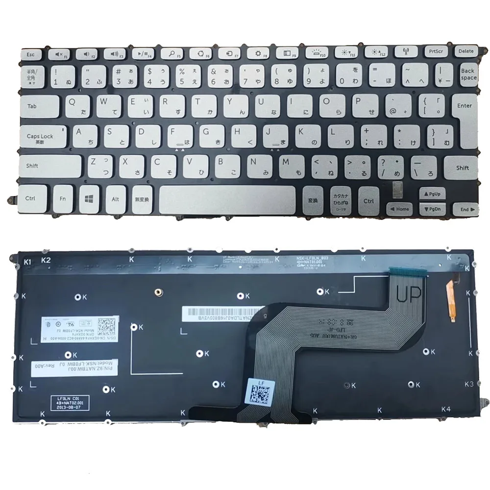 

Japanese Backlit Keyboard For DELL Inspiron 7437 N7437 14-7000 P42G Notebook 84 Keys Layout CN-0GXHF4 NSK-LF0BW