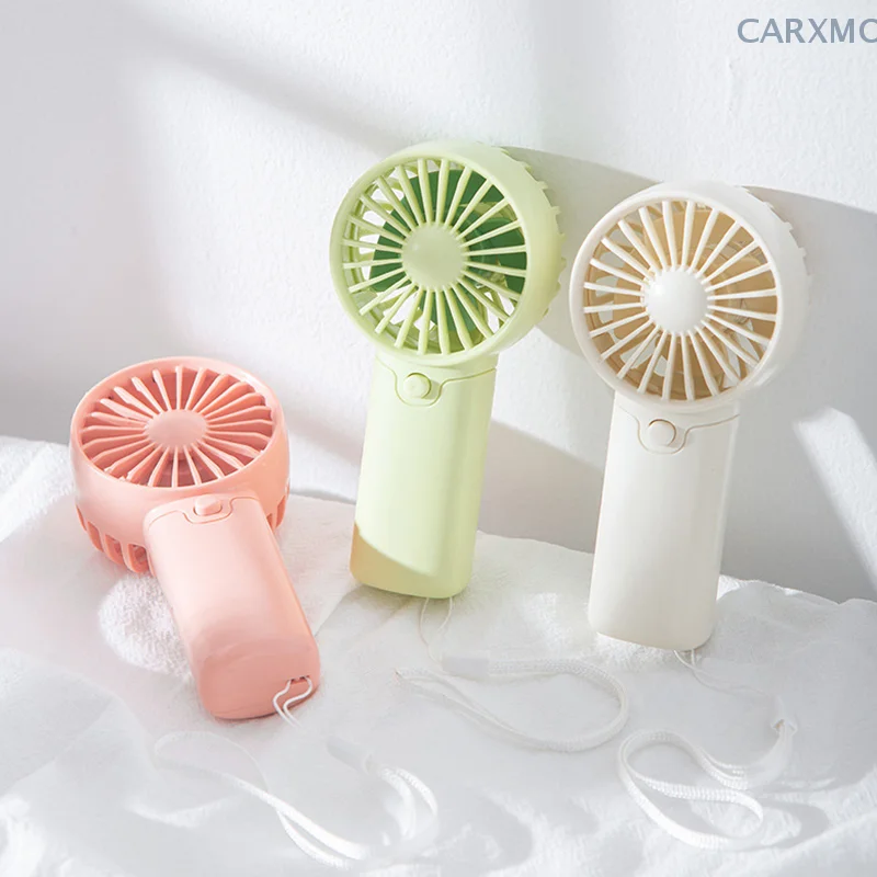 Portable Handheld Fan Small Cooling Fan Eyelash Eyelash Mute Cooler Handheld Fan Mini Rechargeable Desk Pocket Hand-held Fan