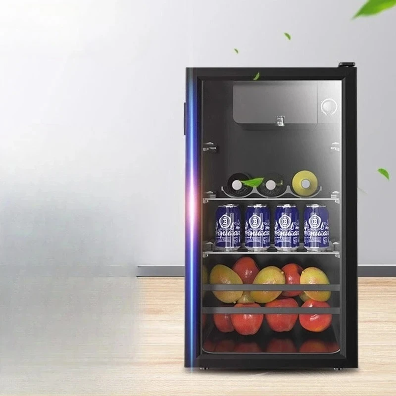 Household Small Refrigerated Transparent Antibacterial Commercial Large Capacity Office Beverage Tea Wine Cabinet