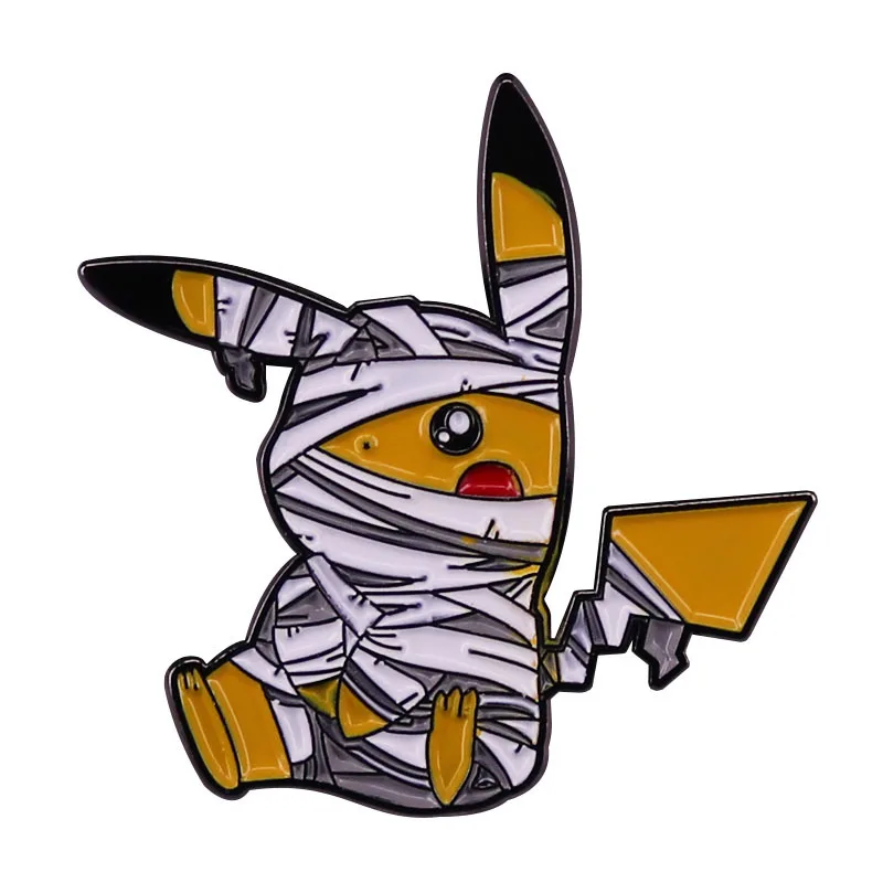 Magical Injured Pika Pin Cartoon Anime Badge Accessory