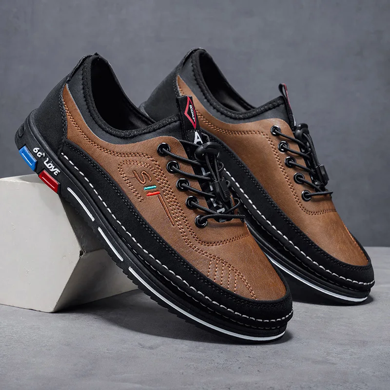 Vintage Men Formal Shoes, Comfort Fabric Lining, Lightweight Wear‑Resistant, For Banquet & Business Casual Wear