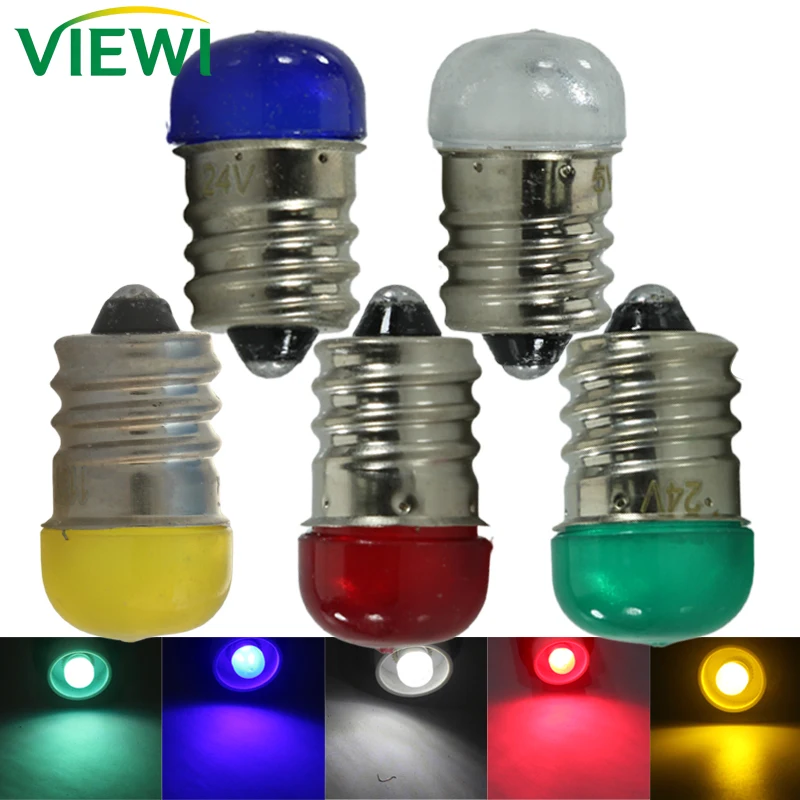 

4 шт. Bombilla E12 Led Mini Light 5 В 12 В 24 В 220 В Красочная свеча Прожектор Индикаторная лампа Матовый корпус 12 24 В Вольт Внутренняя лампа