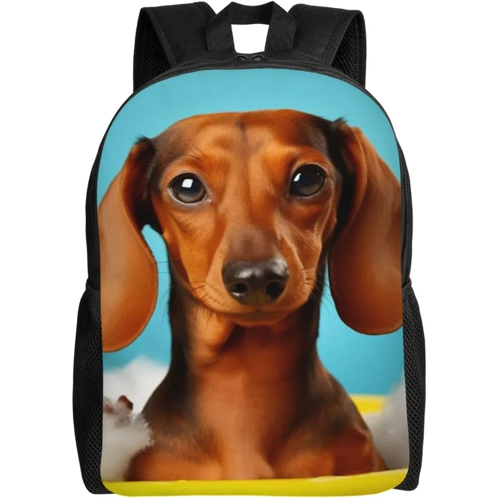 

Dachshund Dog Cute Backpack Waterproof Lightweight Laptop Backpack Shoulder Bag Casual Daypack For Women Men