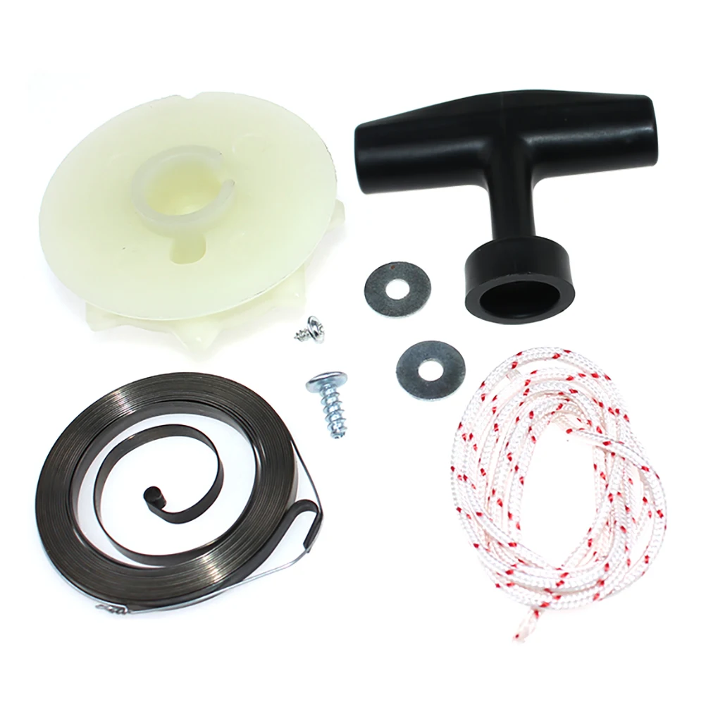 Recoil Frühling + Starter Pulley + Starter Griff + Seil Kit Für Poulan 2055LE 2075 2075LE 2075C 2075OC 2150 Predator 2150LE 2150PR