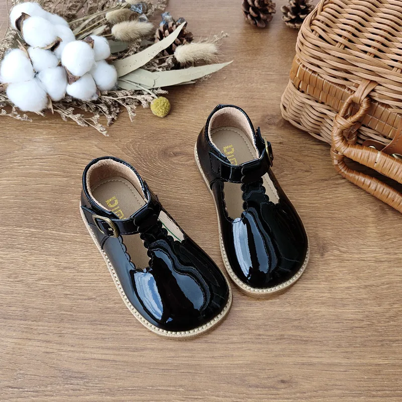 Girls Single Shoes 2024 Spring And Summer Fashion Breathable Leather Children\'s Casual Shoes Korean Version Of Children\'s Shoes