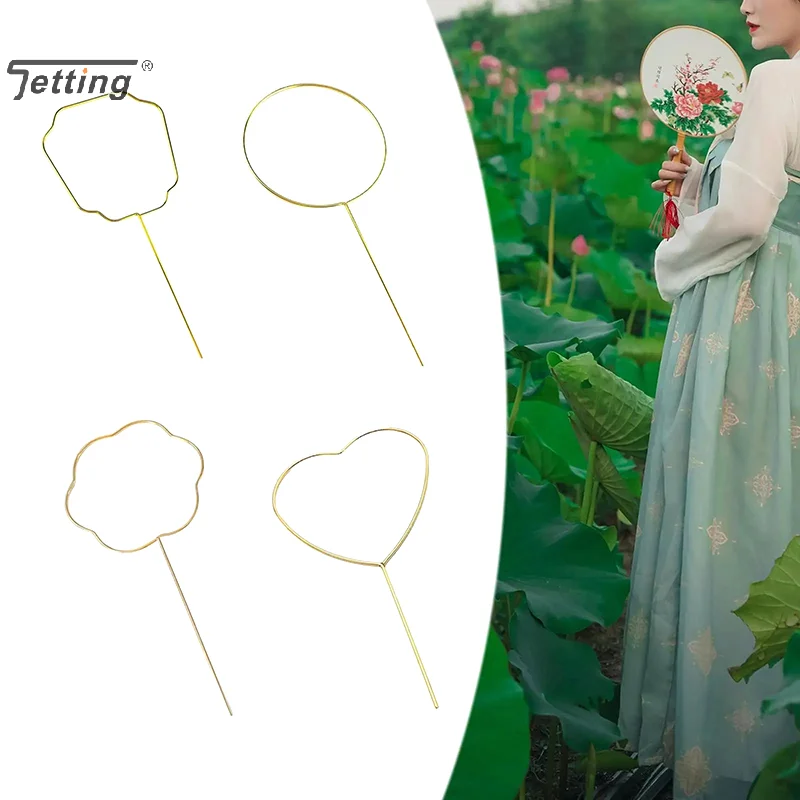 1Pc DIY Hand Fan Frame Traditional Chinese Clothing Accessories Fan Bone Skeleton For Cosplay Photo Props Wedding Holidays Decor