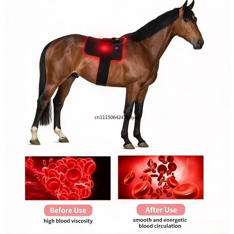 For 1Pc LED Red Near Infrared Light Therapy Pad Pain Relief Machine For Horse Back Pet Healing Equipment