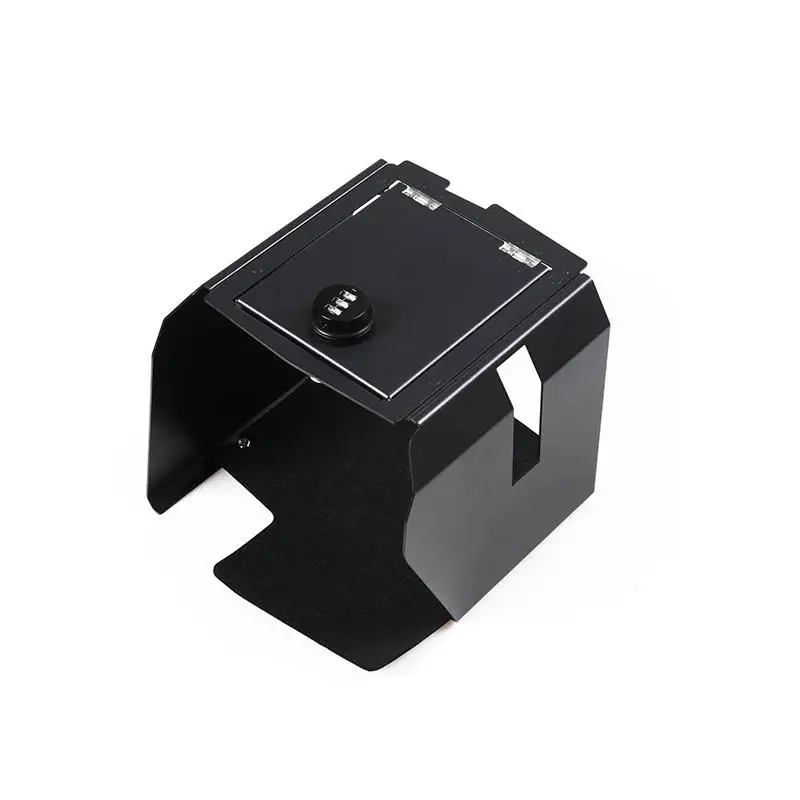 OVOVS Interior Console Safe Lock Box Security Storage Box Fit for Jeep Wrangler JL 2018+ Armrest Locking Box