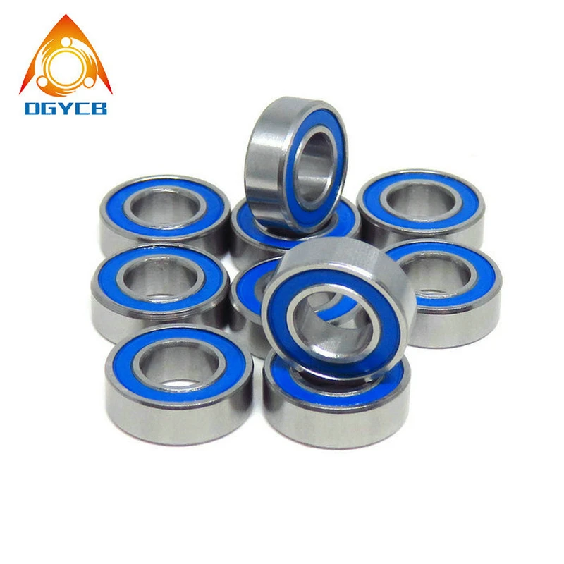 10pcs MR148 RS 8x14x4 mm ABEC-3 Miniature Ball Bearing 8 14 4 MR148-2RS RU Ball Bearings Blue Sealed For Axial SCX10 II