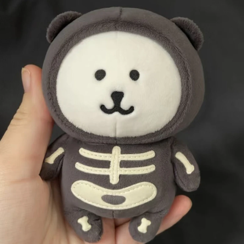 10-13Cm Mainan Mewah Tutup Kepala Beruang Kawaii Menggunakan Topi DIY Boneka Beruang Menyerap Diri Beruang Santai Korea Jepang Beruang Lelucon Populer