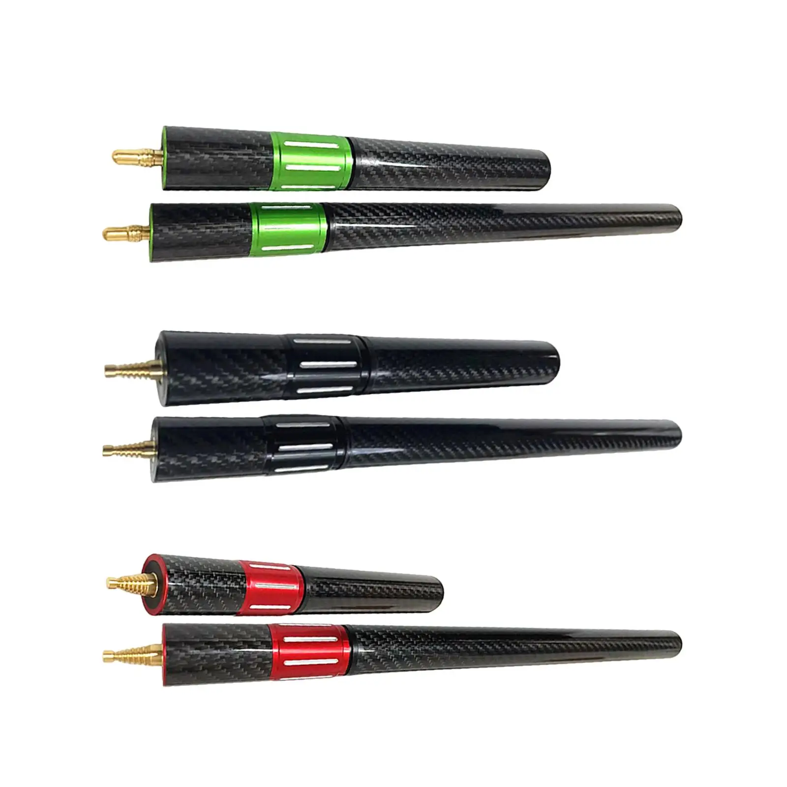 2Pcs Pool Cue Extender Telescopic Attachment for Men Women Beginners