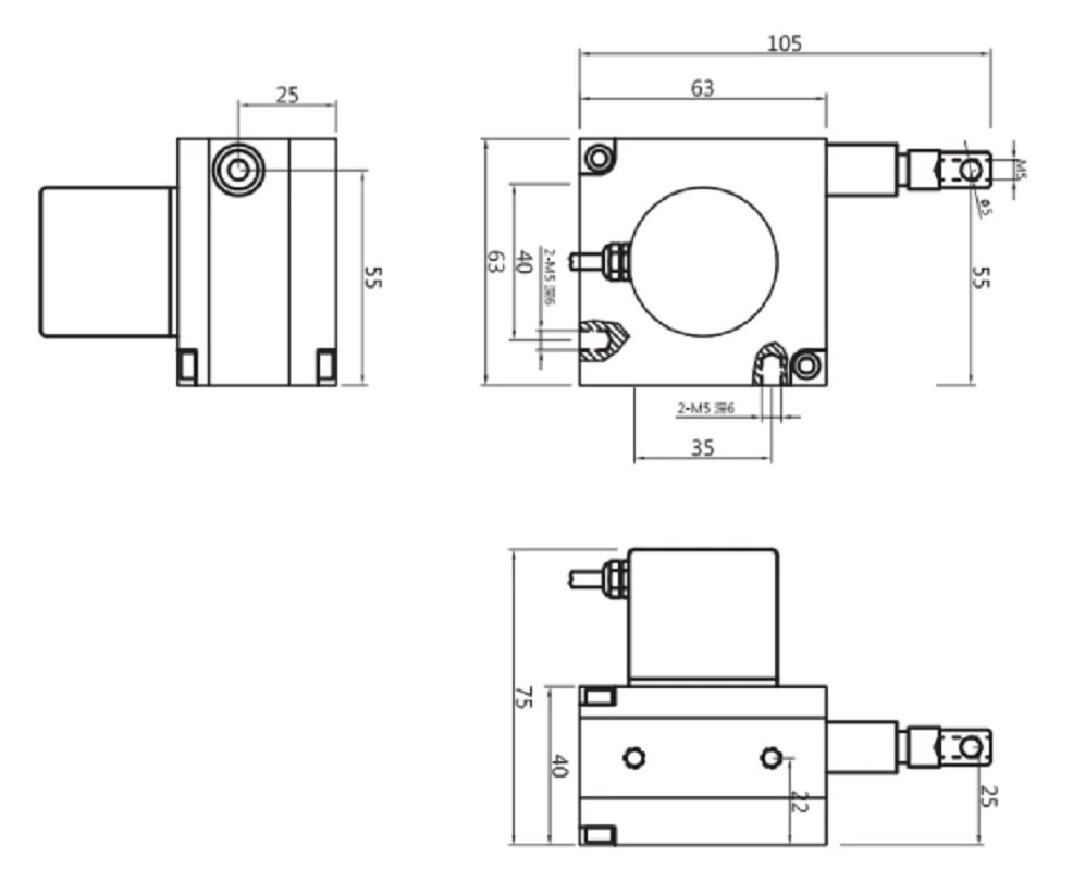 fiaye pull-wire displacement transducer all-metal high protection pull-wire displacement transducer WPM series 1500mm