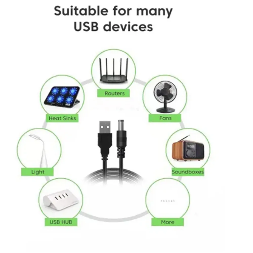 كابل تعزيز 12 فولت - كابل تحويل USB 5 فولت إلى 12 فولت/9 فولت، سلك طاقة USB إلى تيار مستمر لأجهزة التوجيه. لإمدادات الطاقة للجهاز،