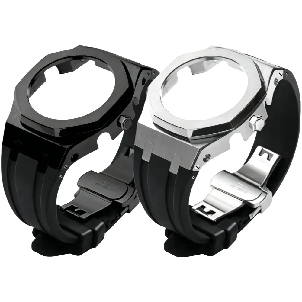 Zestaw modyfikacyjny Gen4 do Casioak GA-2100 4. generacji, metalowy zegarek i gumowy pasek do zegarka, zestaw modyfikacyjny G Shock GA2100 GA2110 — zdjęcie produktu 7