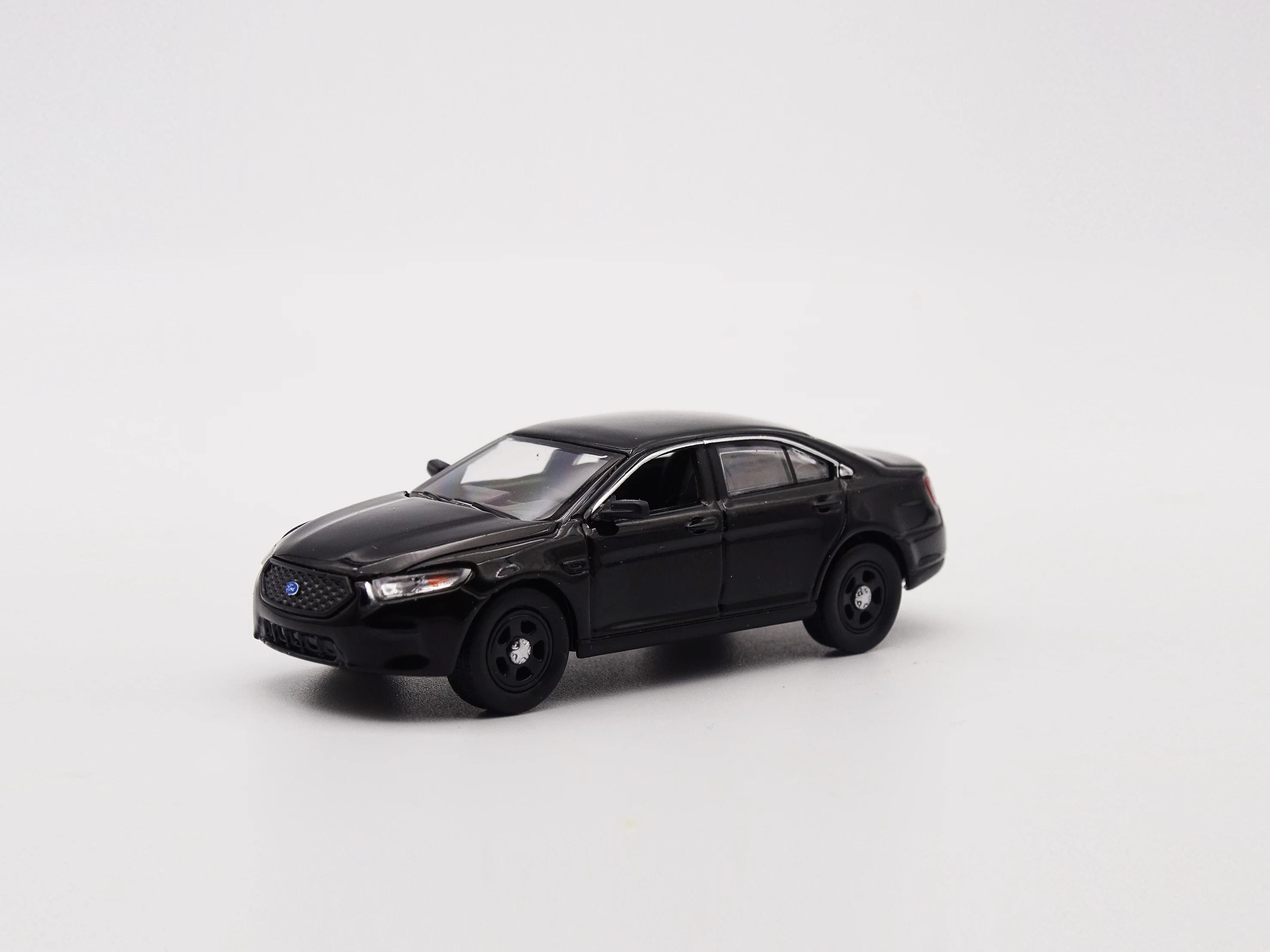 596 Model 1:64 Ford Taurus police car interceptor Limited Edition Rubber Tires Metal Static Car Model Toy Gift