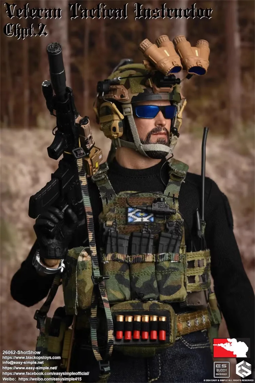 1/6 Eenvoudige En Eenvoudige 26062 Mannelijke Man Veteraan Tactische Instructeur Actiefiguur Shotshow Model Cadeau Voor Fans Verzamelbaar