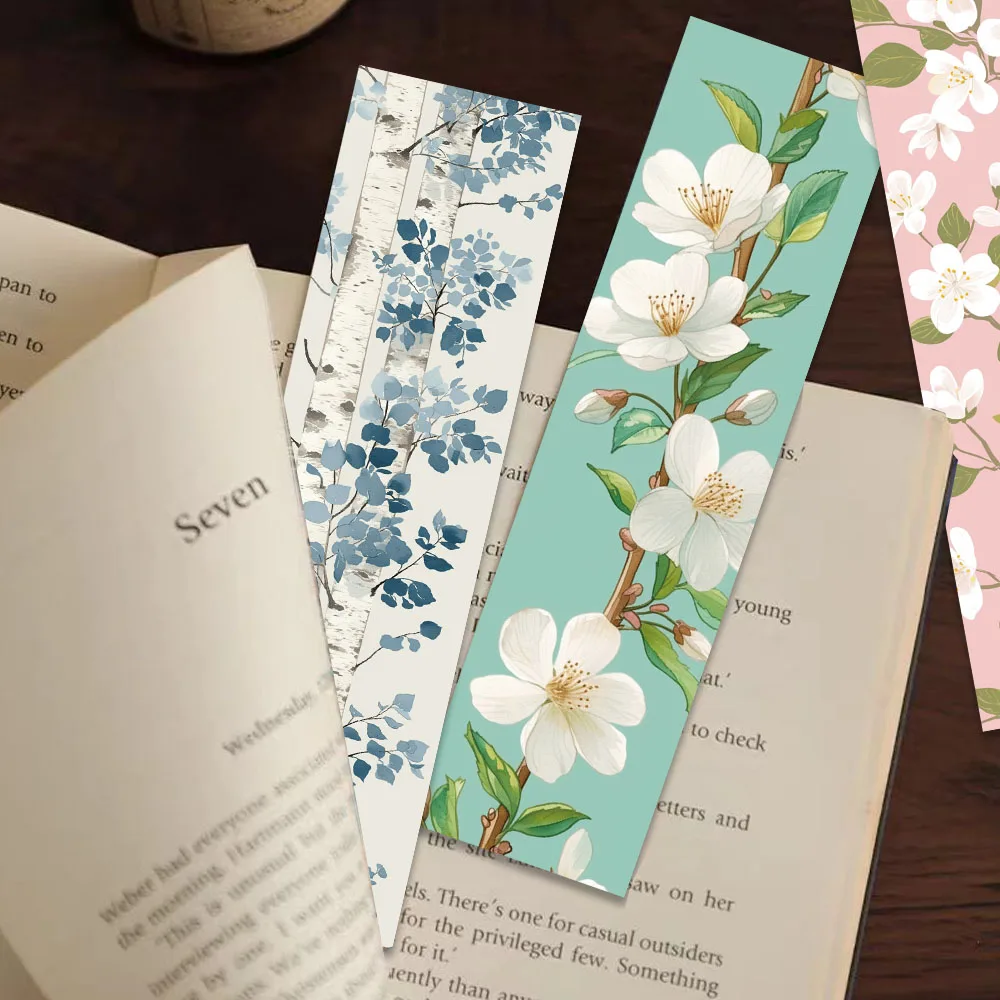 

30PCS Flower Bookmarks Plants Flower Decorations Reading Pages Book Marks Creative Gifts Student Stationery Supplies