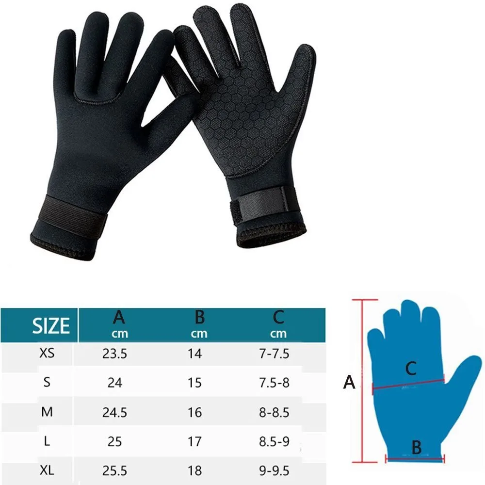 Guantes pesca submarina 3mm antideslizantes – Resistentes a cortes - imagen 2
