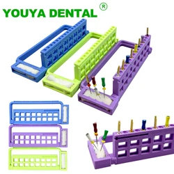 16 Holes Dental Endo Stand Root Canal File Holder With Sponge Endodontic Drill Block Dentistry Sterilization Disinfection Box
