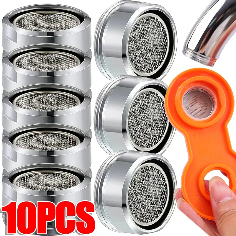 10/1Pc Faucet Aerator Replacement Water Saving Brass Thread Faucet Bubbler Nozzle Kits Faucet Adapter Parts Bathroom Accessories