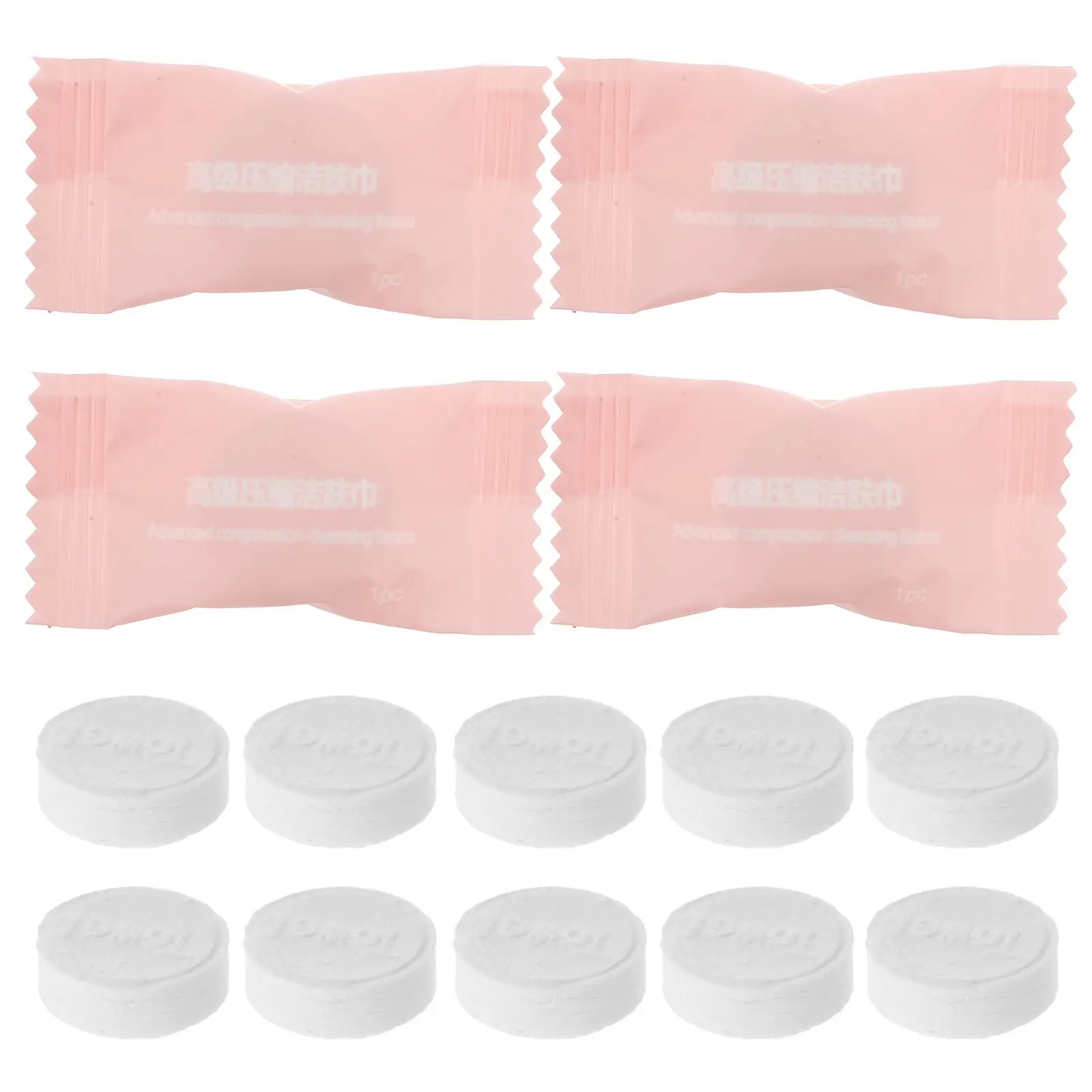 

50 Pcs Disposable Face Towels Compressed Washcloths Compact Travel Washing Bulk Portable Hand Towels Soft Skin Friendly High