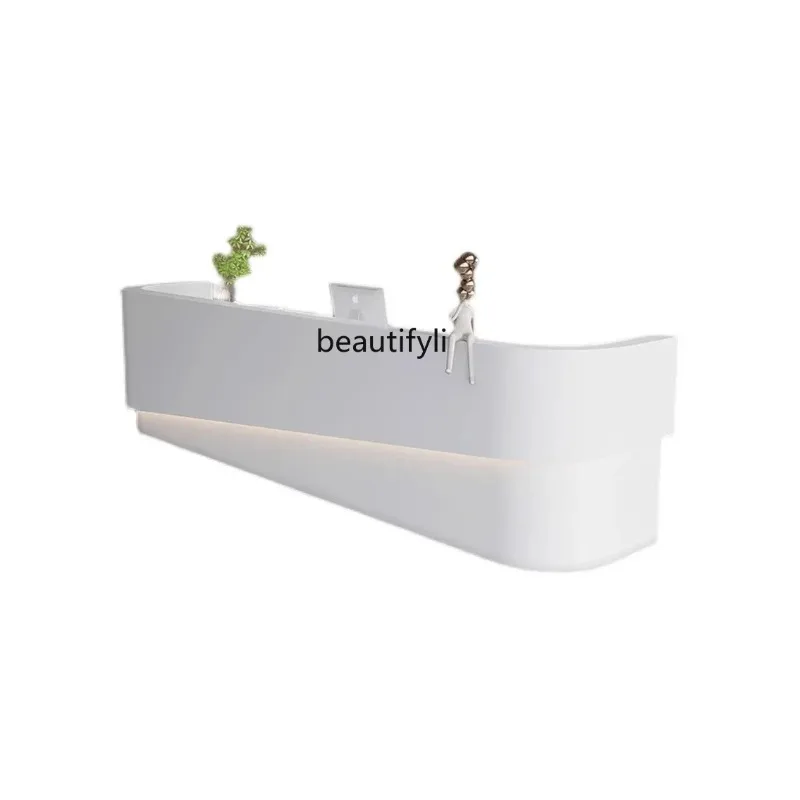 A4567 Company Hotel Reception Desk Cashier Simple Clothing Store Beauty Salon Barber Shop Bar Counter