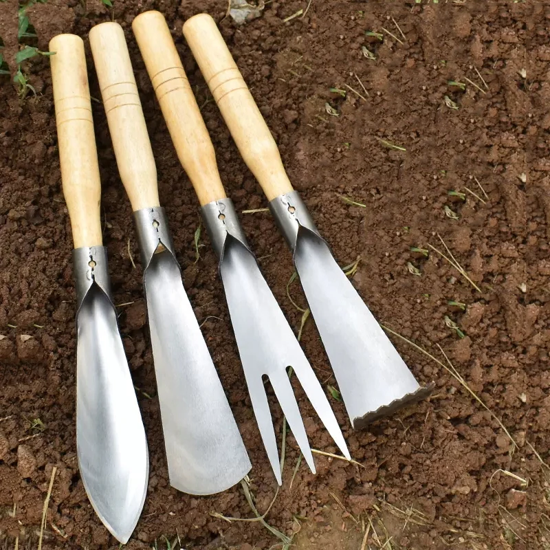 Stainless steel small shovel planting tool digging wild vegetable planting small shovel gardening potted shovel