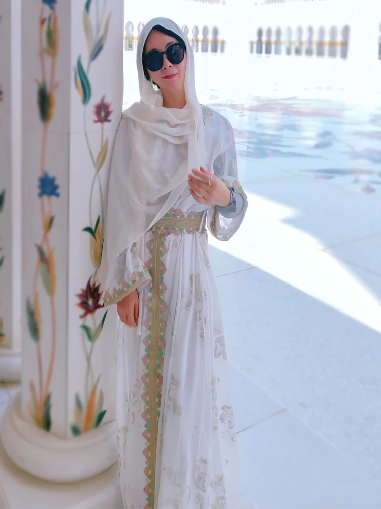 knee length dresses for ladies Marwa Fashion Arabic Dress for Women – Dubai Kaftan Islamic Muslim Cos –  Mujeza Honey