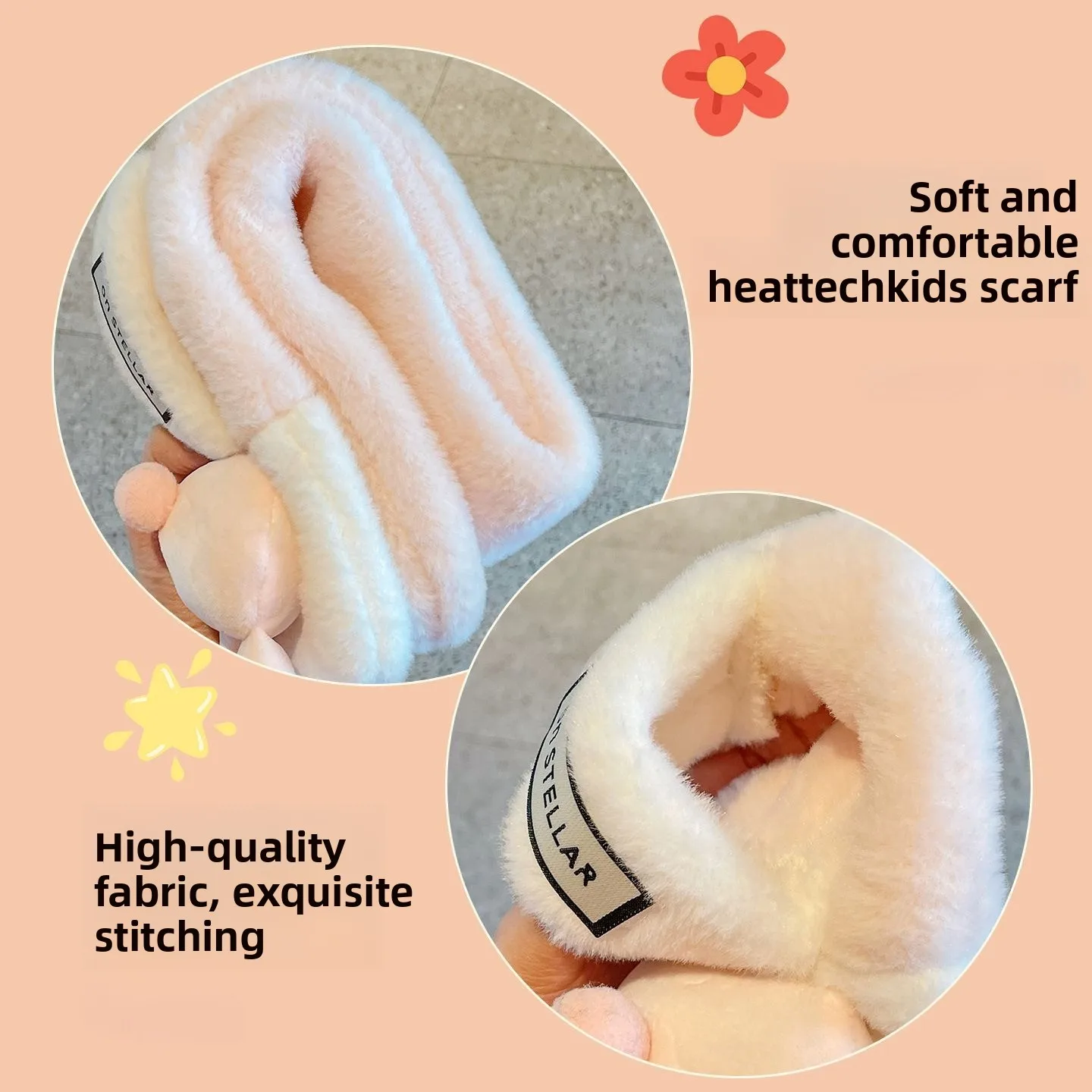 2025 어린이 미키 스카프 겨울 플리스 안감 두꺼운 따뜻한 숄 아기 만화 크로스 스카프 어린이 겨울 선물 미니소