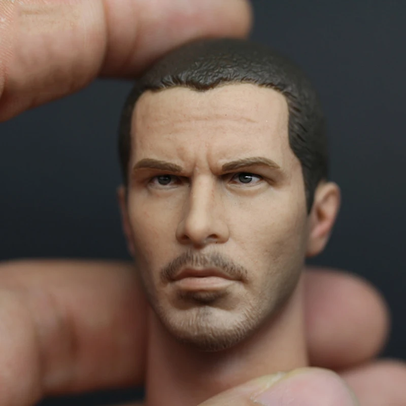1/6 Scale Male Soldier Head Sculpt Player Head Carving Model Actor Headplay for 12\