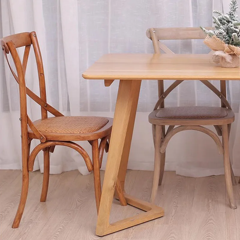 Elegant Wood Dining Chairs Modern Eaiting Simple Designer Nordic Dining Chairs Ergonomic Occasional Stuhl Home Furniture