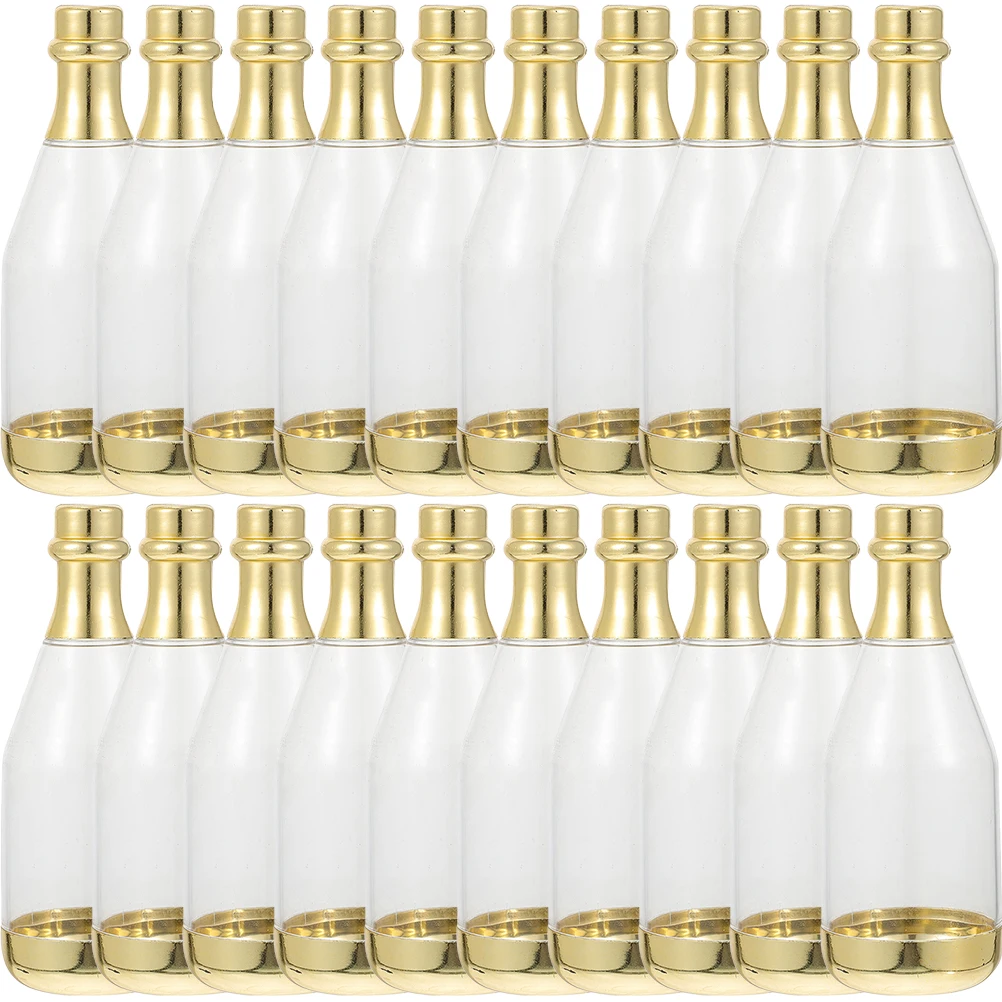 10pcs Champagne Bottle Shape Gift Packing Box Chocolates Candy Boxes for Wedding Baby Shower Birthday Christmas Party Decoration