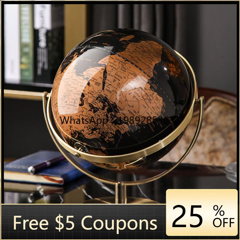 

LYY Modern Light Luxury High-end Globe Ornament Wine Cabinet Office Study Desktop Entryway Living Room Home Decor