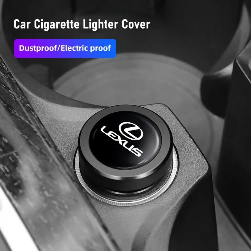 سيارة ولاعة السجائر غطاء غطاء غبار اكسسوارات الديكور لكزس F-SPORT ES RX NX LS UX LM LX GX LC RZ IS CT GS RC HS SC TX